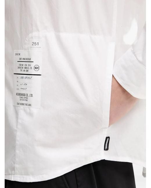 Neighborhood White Pocket-Detail Shirt for men