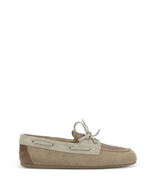Miu Miu White Lace-Up Derby Shoes
