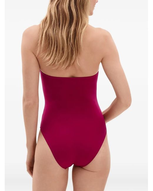 Eres Purple Apparence Bustier Swimsuit