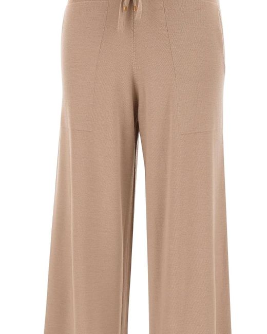 Pantalones con cinturilla elástica Eleventy de color Natural