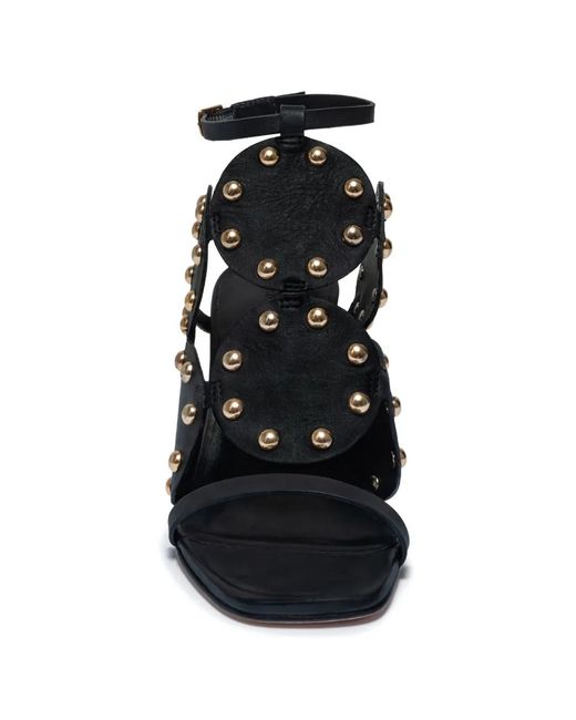 Bernardo White New Moon Studded Sandals
