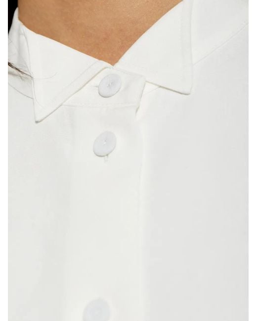 Rohe White Loose-Fit Bib-Front Shirt