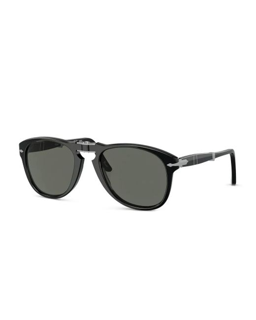 Occhiali Da Sole Tondi di Persol in Black da Uomo