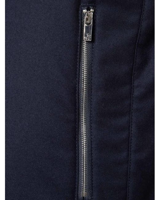 Tombolini Blue Hooded Zip-Fastening Gilet for men