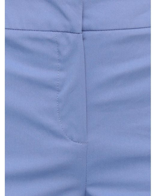 Emme Blue Pressed-Crease Trousers