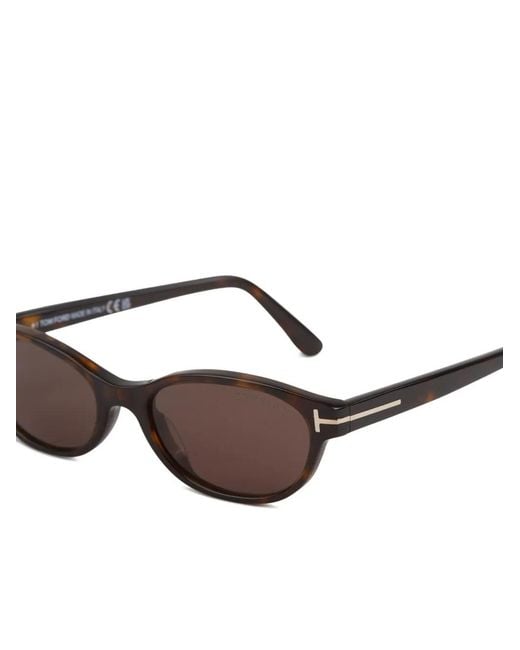 Tom Ford Brown T-Logo Sunglasses