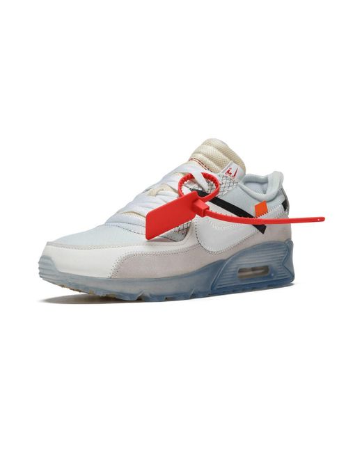 NIKE X OFF-WHITE Suede The 10 Air Max 90 Sneakers in White - Lyst
