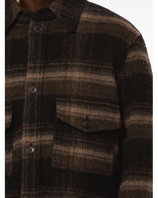 Isabel Marant Black Kervon Wool-Blend Overshirt for men