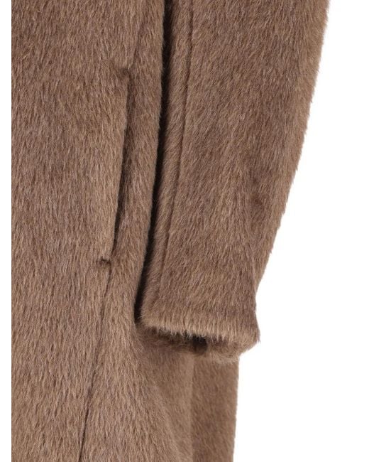Cappotto Con Revers A Scialle di Max Mara in Brown