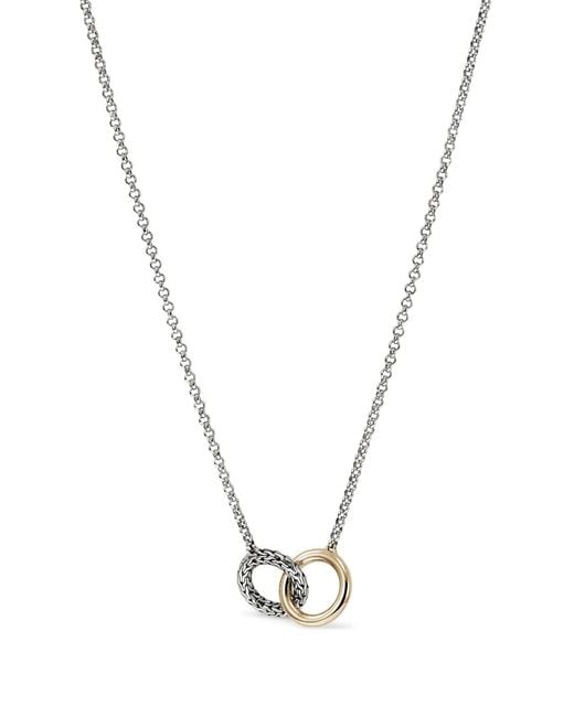 John Hardy Metallic 14Kt Jh Essential Linked Necklace
