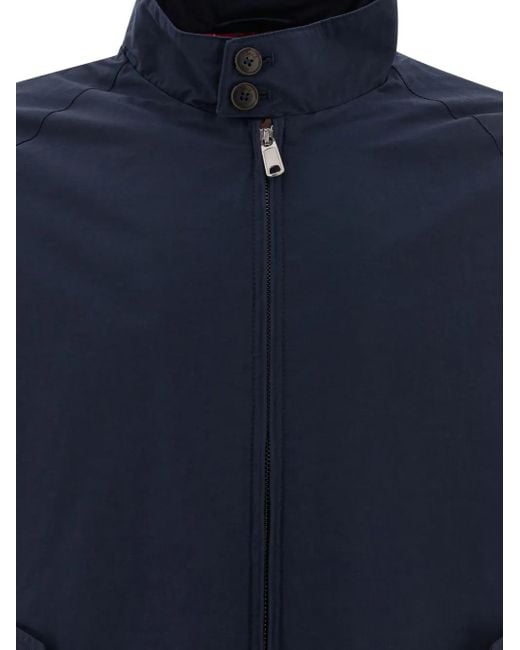 Baracuta Blue Zip-Fastening Jacket for men