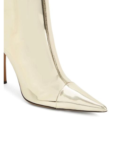 Alexandre Vauthier White 105Mm Metallic Knee-High Boots