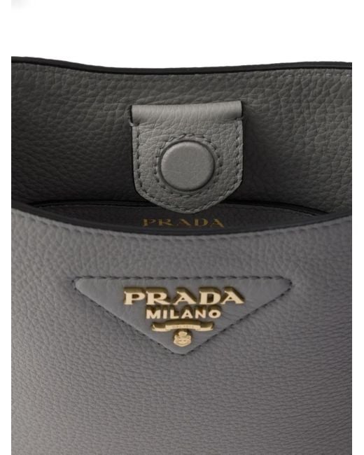 Borsa A Spalla Mini di Prada in Gray