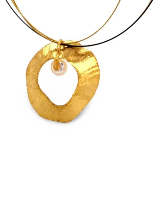 Esin Akan Metallic Sea & Moon Pearl-Embellished Necklace