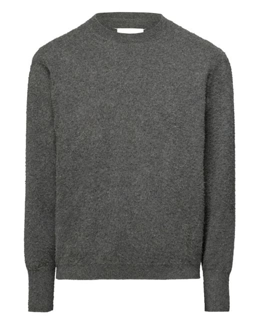 Maison Margiela Trui Met Ronde Hals En Stiksels in het Gray voor heren