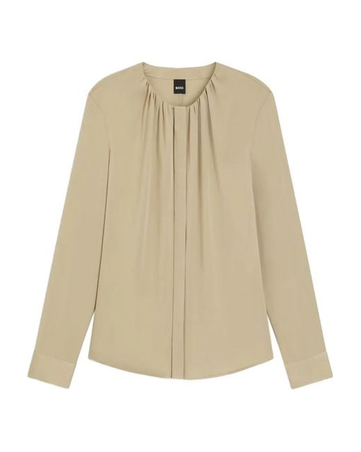 Boss Natural Long-Sleeve Blouse