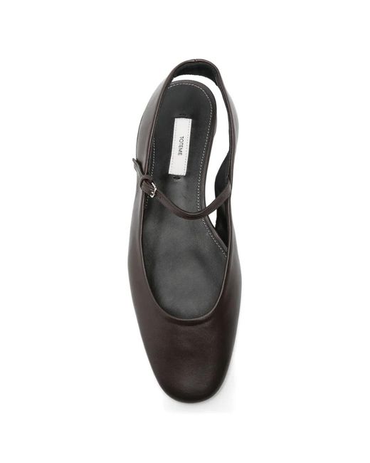 Totême  White Strap Ballet Flats