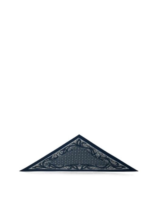 Etro Blue Triangular Scarf for men