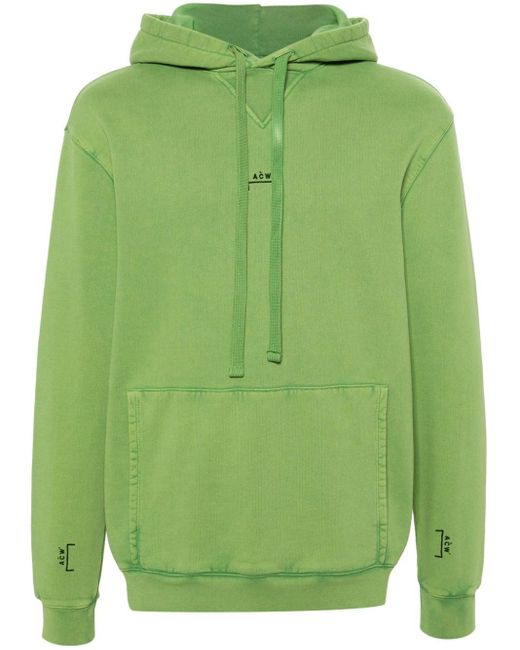 A_COLD_WALL* Green Essential Cotton Hoodie for men