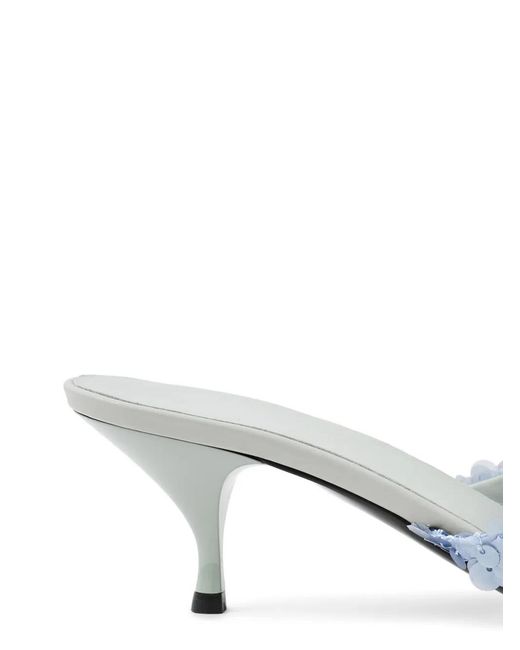 MORSICA White Embellished Pointed-Toe Sandals