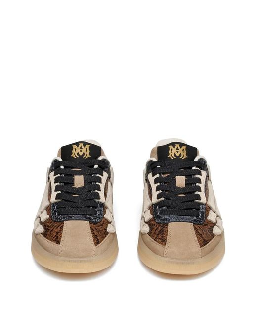 Amiri Multicolor Snake-Embossed Sneakers