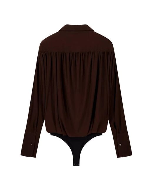 Coperni Brown Body À Design Drapé