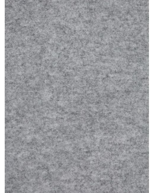 Max Mara Gray Three-Quarter Sleeves Midi Dress