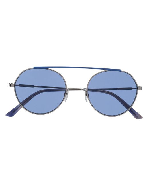 Calvin Klein Blue Two Tone Round Frame Sunglasses