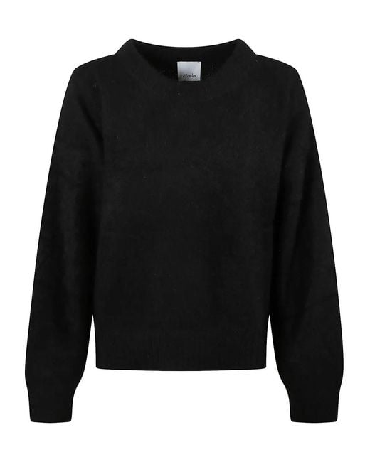 Allude Black Pull À Encolure Ronde