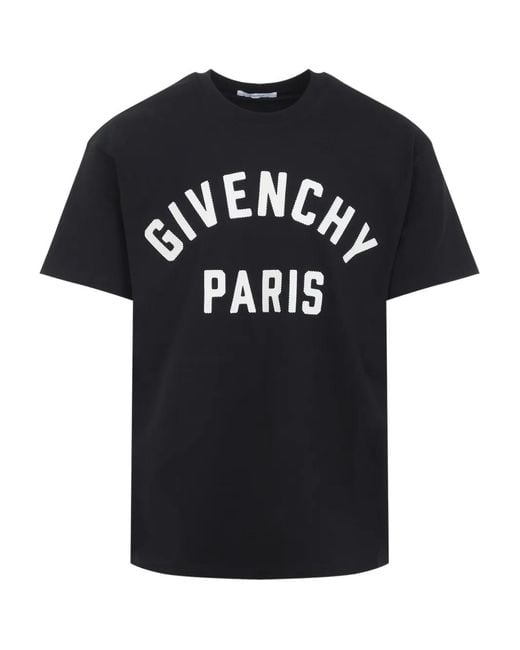 T-Shirt À Logo Imprimé Givenchy pour homme en coloris Black