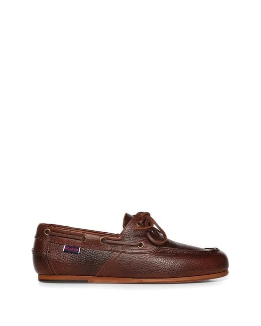 Sebago Brown Owen Flat Boat Shoes