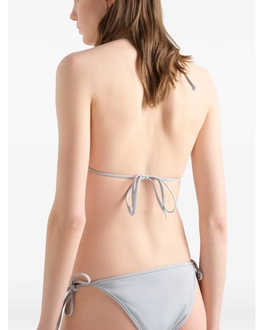 Prada Gray Jersey Bikini Bottom