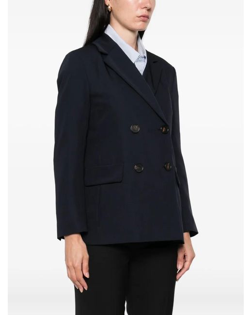 Max Mara Black Double-Breasted Blazer