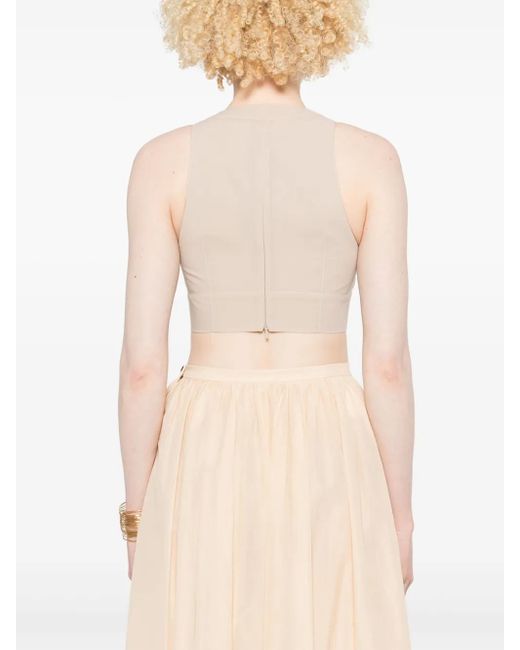 Philosophy Di Lorenzo Serafini Cropped Gilet in het Natural