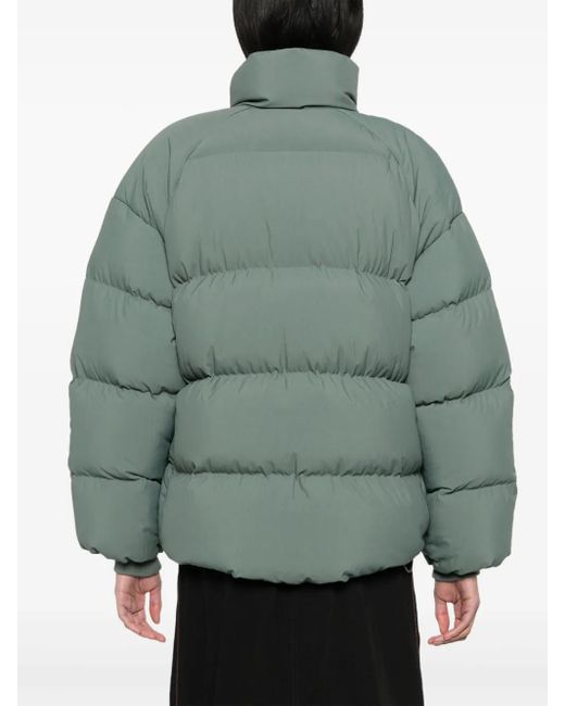 Y-3 Green X Asymmetric Puffer Jacket