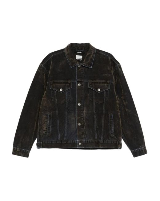 Ksubi Black Oh G Jacket Blur Denim Jacket for men