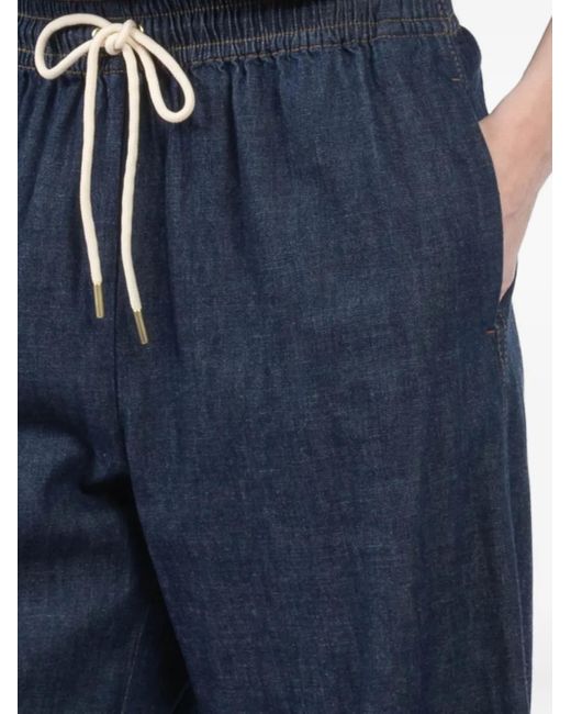 Zimmermann Blue Rhiannon Frayed-Hem Jeans