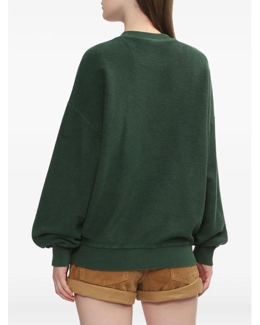 A Bathing Ape Green Heart-Patch Sweatshirt