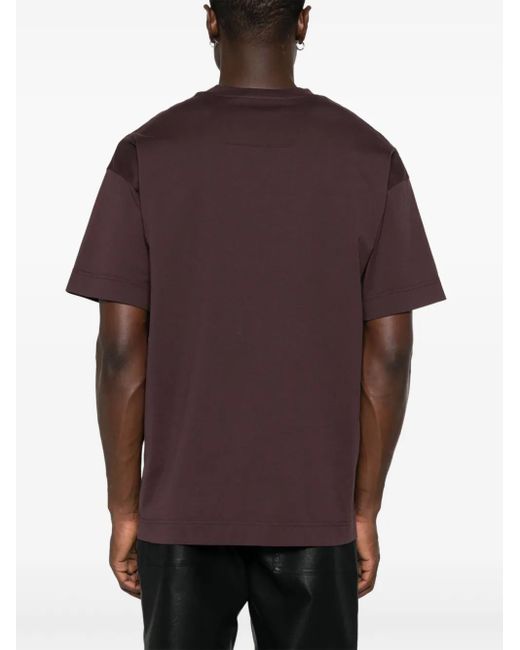 T-Shirt En Coton À Logo Embossé Givenchy pour homme en coloris Red