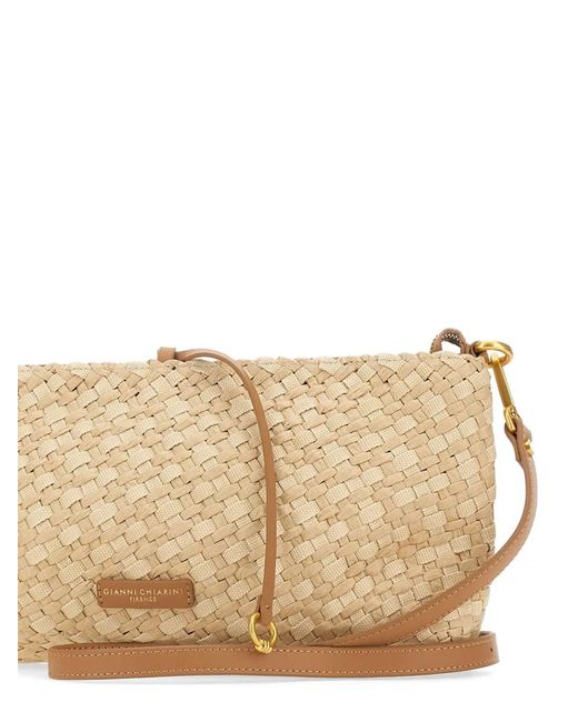 Gianni Chiarini Natural Mercy Woven Shoulder Bag
