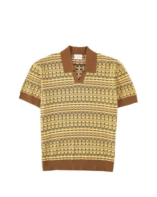 Drole de Monsieur Natural V-Neck Polo Shirt for men