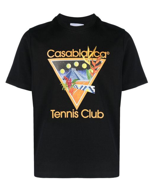 Camiseta Tennis Club Casablancabrand de hombre de color Black