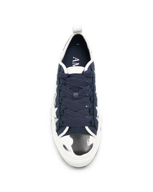 Amiri White Star-Patch Platform Sneakers for men