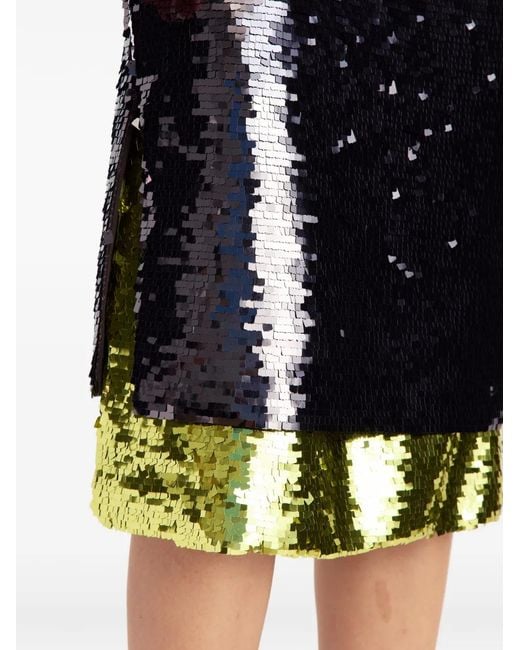16Arlington Gray Nyla Sequin Midi Skirt
