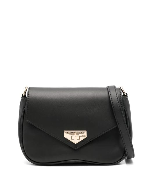 Marc Ellis Black Small Foldover-Top Shoulder Bag