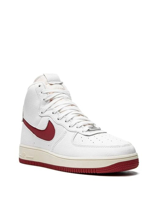 Nike White Air Force 1 High Sculpt /Gym" Sneakers