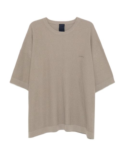 Juun.J T-Shirt mit Logo-Stickerei in Natural für Herren