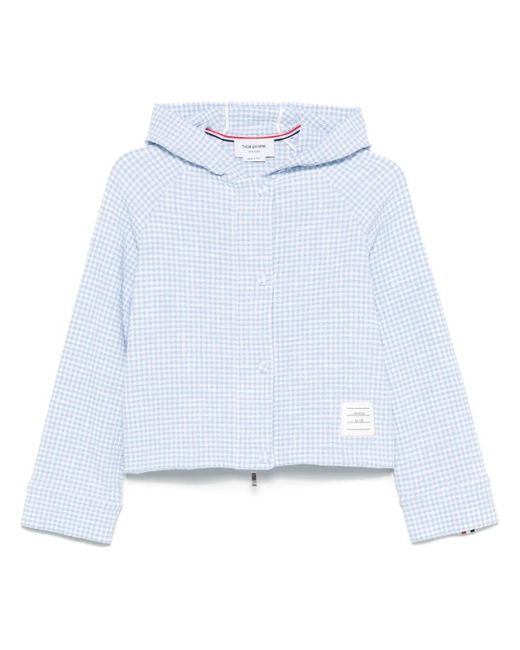 Giacca A Quadri di Thom Browne in Blue