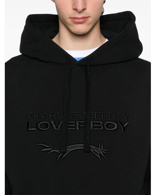 Felpa Con Cappuccio di Charles Jeffrey in Black