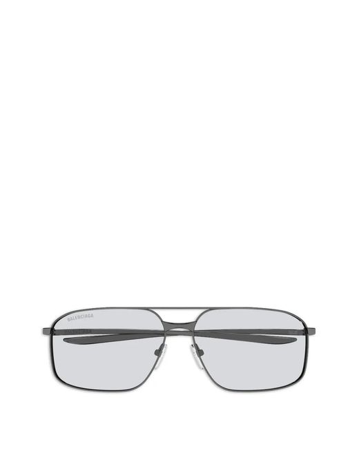 Balenciaga Gray Pilot-Frame Sunglasses for men